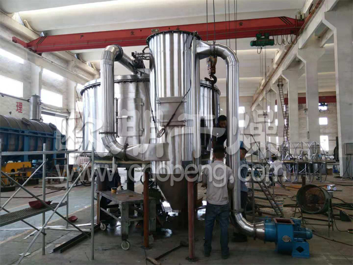 欧朋干盘式干燥设备出厂组装调试中