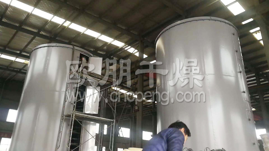 山东客户定制的石墨烯专用盘式干燥机制作现场！