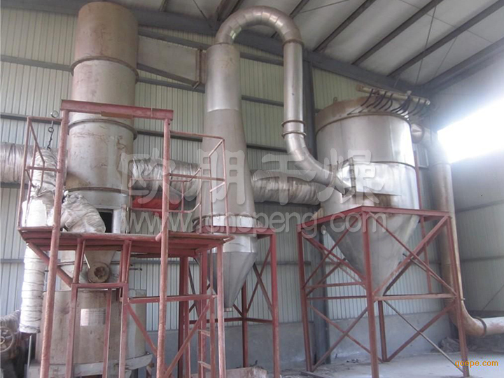 常州欧朋干燥设备硫酸镁专用闪蒸烘干机调试成功，投入生产！