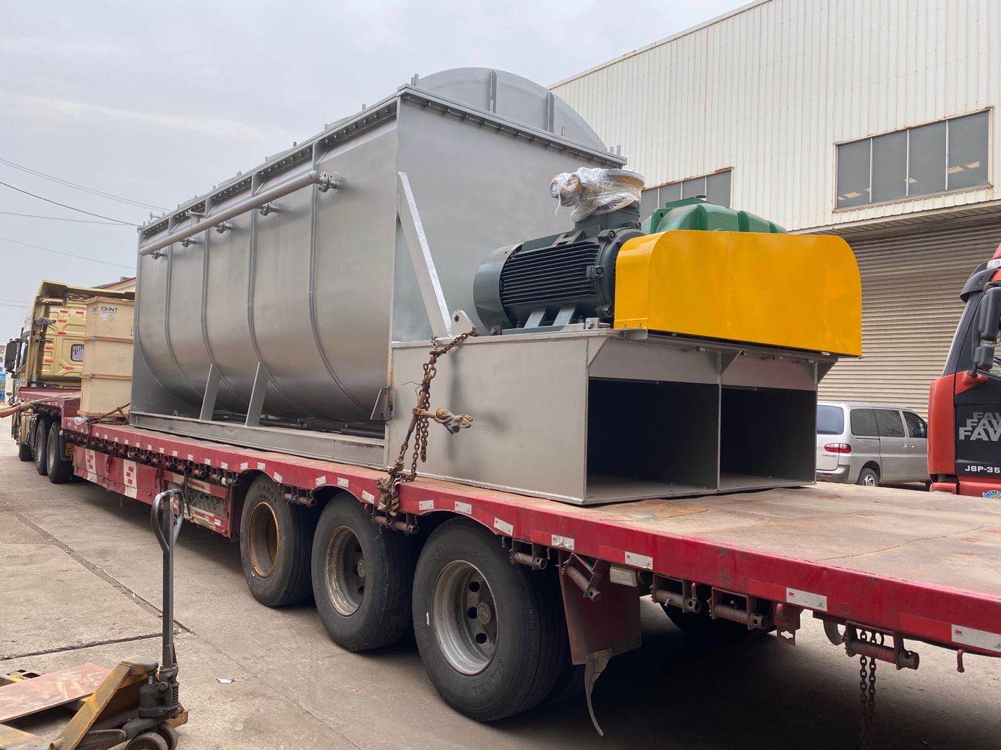 常州欧朋干燥螺带干燥机发货现场！